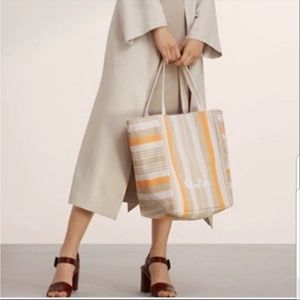 Aritzia Caravan Striped Beach Bag